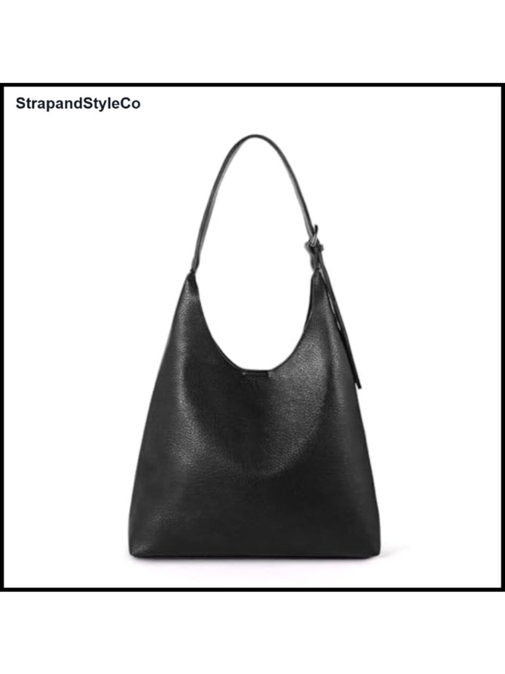 Vegan Leather Slouchy Hobo Shoulder Bag Magnetic Closure Tote for Work Travel